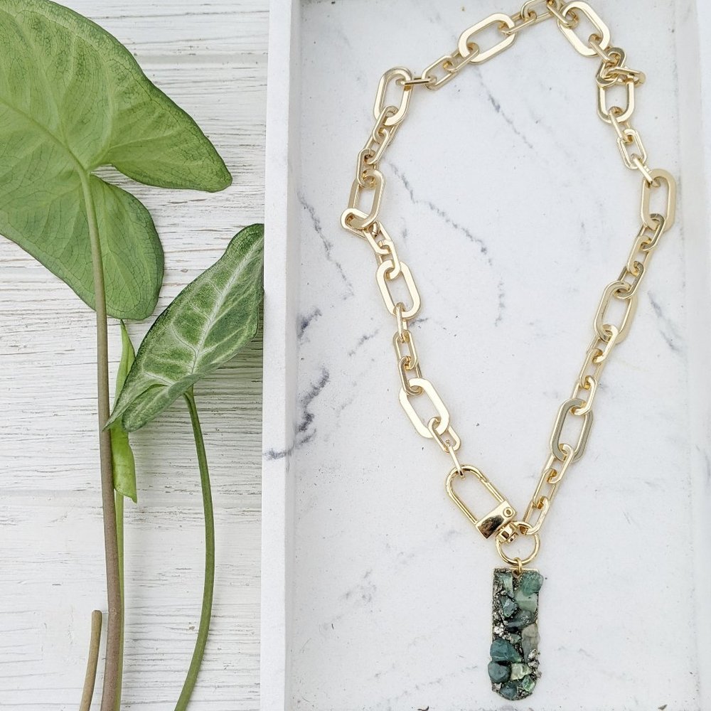 ASO The Young and Restless Emerald Necklace Pendant